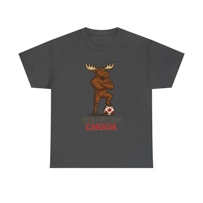 World Cup 2026 Canada Tee: Unisex Heavy Cotton Soccer Shirt image 7