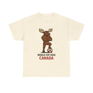 World Cup 2026 Canada Tee: Unisex Heavy Cotton Soccer Shirt image 6