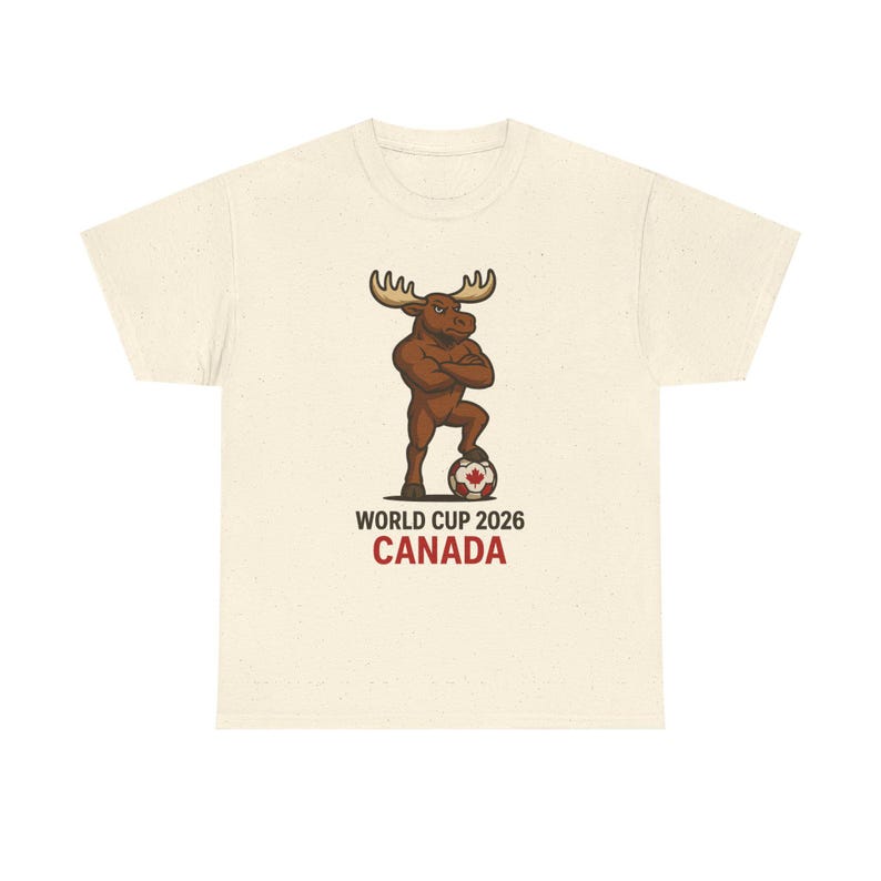 World Cup 2026 Canada Tee: Unisex Heavy Cotton Soccer Shirt image 6