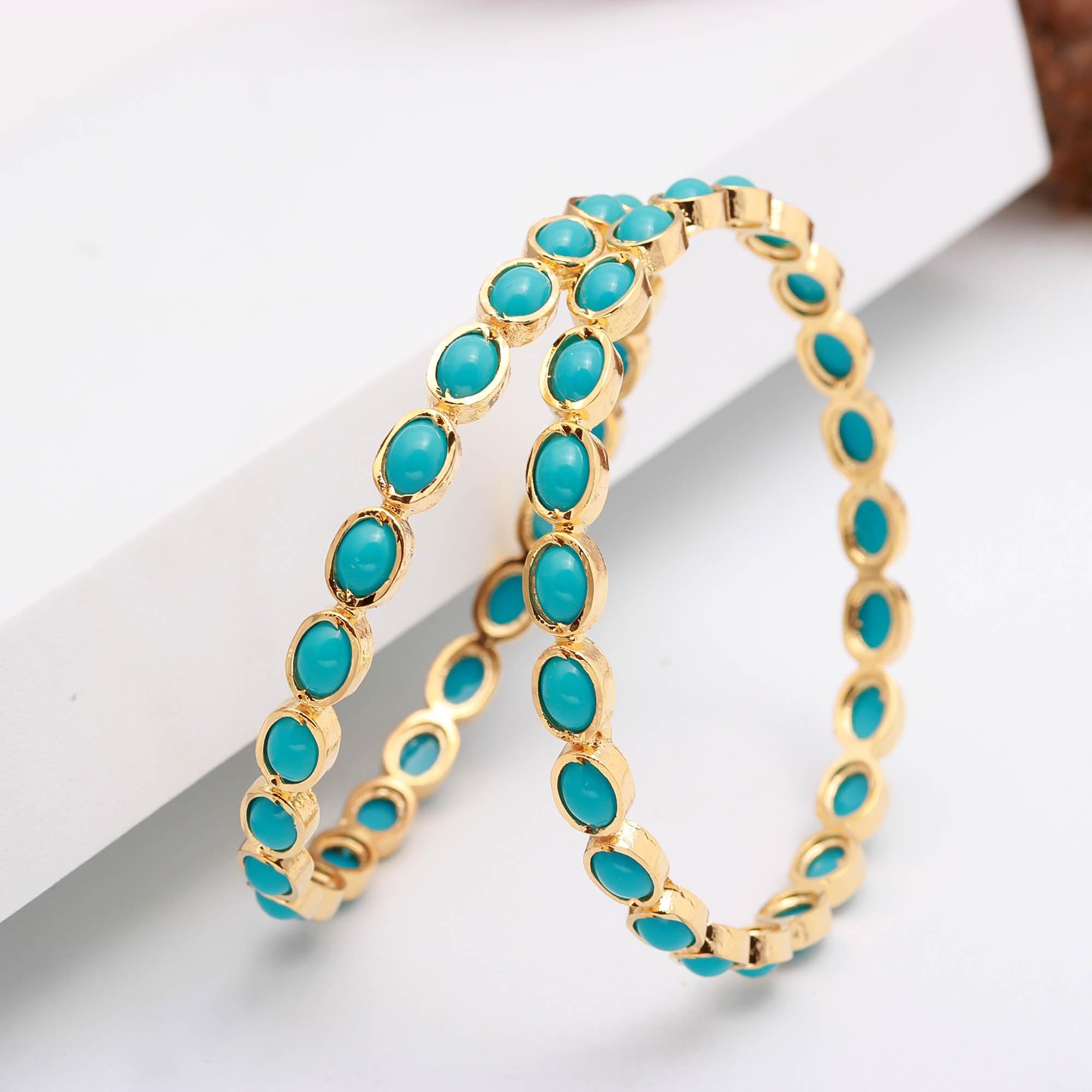 Indian Turquoise Bangles - Etsy Canada