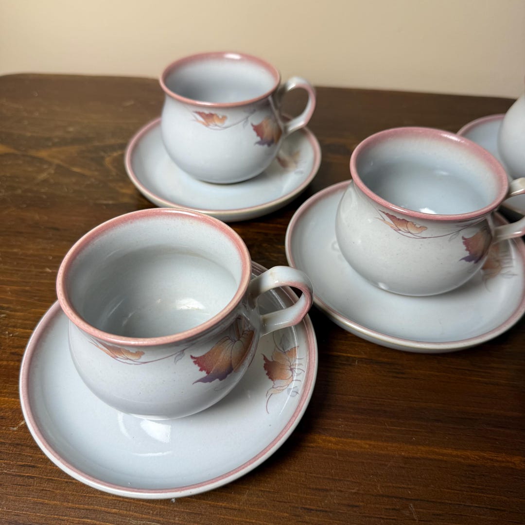 Vintage Denby Twilight Pattern, Handcrafted Fine Stoneware Teacup and ...