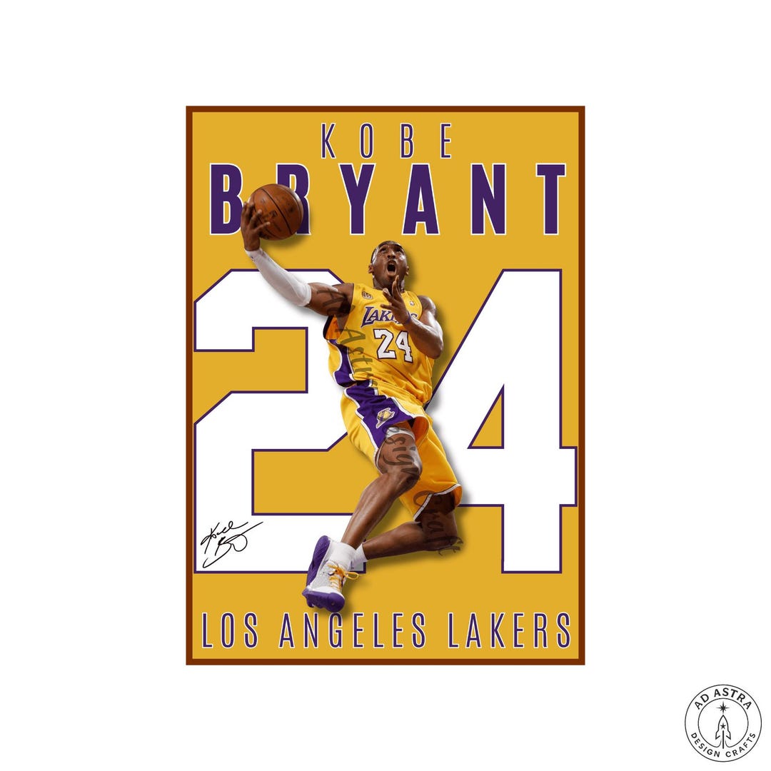 Kobe Bryant Poster : Basketball Printable Wall Art(instant