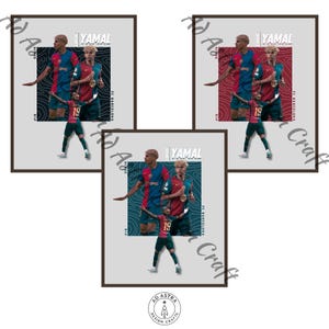 Lamine Yamal Barcelona Poster: Soccer Wall Art (Digital Download)