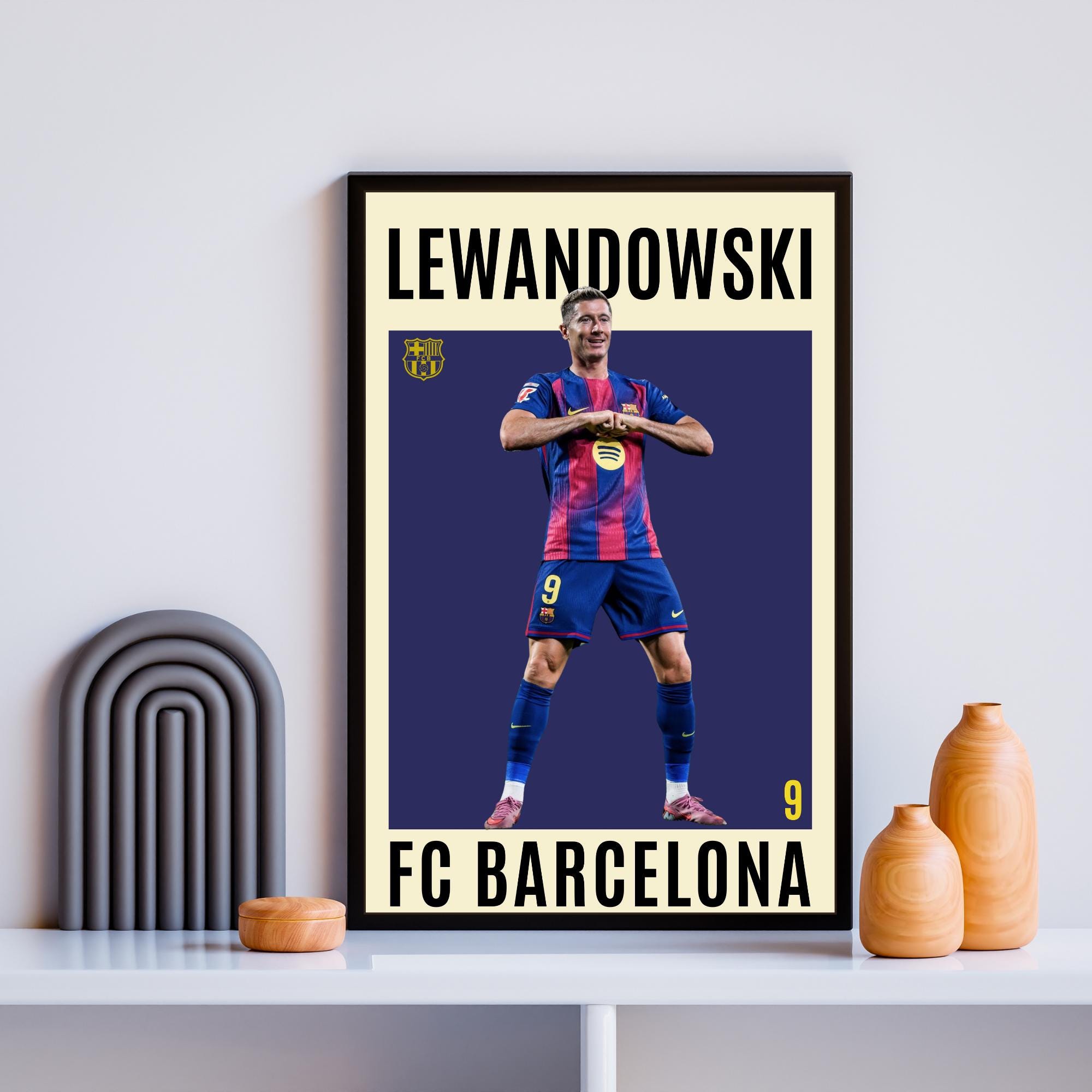 F.C. Barcelona 選手ポスター A4 版　6枚セット FC Barcelona Soccer Poster Set: Yamal, Pedri, Raphinha (digital