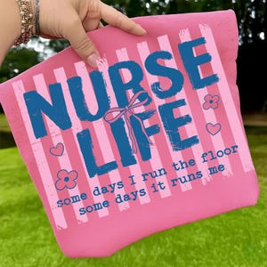 Nurse Life PNG, Funny Nurse PNG, Nurses Week PNG, Nurse Day Gift, Striped Nurse, Nurse Humor, Nursing Shirt Design Digital Download image 6