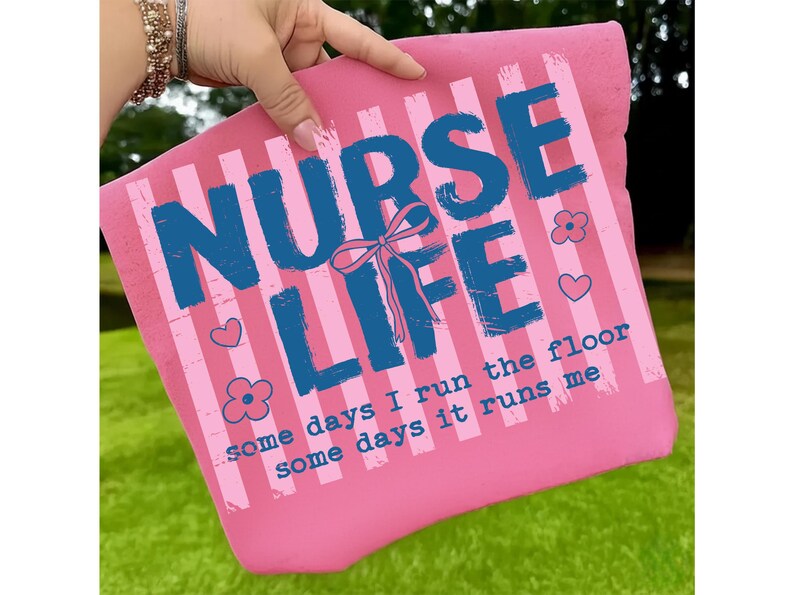 Nurse Life PNG, Funny Nurse PNG, Nurses Week PNG, Nurse Day Gift, Striped Nurse, Nurse Humor, Nursing Shirt Design Digital Download image 6