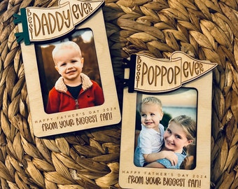 Father's Day Fridge Magnet Photo Frame, Gift for Dad, Best Ever, Photo Magnet, Father's Day Present, Gift for Grandpa Papa Poppop