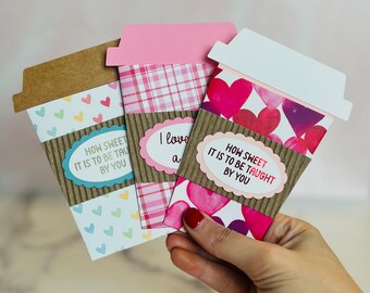 Valentine's Day Gift Card Holder, Teacher Appreciation, Galentine, Vday Present, Coffee Lover, How Sweet it is to be Taught by You