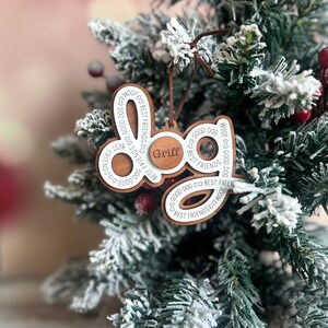 Personalized Dog Christmas Ornament, Custom Pet Lover Gift, Dog Mom Present, New Puppy Owner, Dog Mama Present image 5