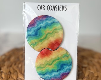 Posavasos para coche Pride, arcoíris y LGBTQ transgénero, accesorios para coche