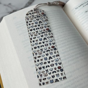 Dog Face Bookmark, Dog Lover Present, Gift for Pet Lovers, Gift for Her, Rescue Puppy Present, Book Club gift
