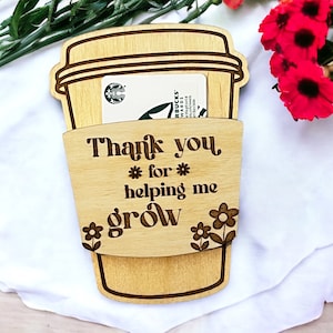 Cadeau d’enseignant, Cadeaux pour les enseignants, Titulaire de la carte-cadeau de café, Cadeau de rentrée scolaire, Fin d’année, Préscolaire, Appréciation de l’enseignant, Merci