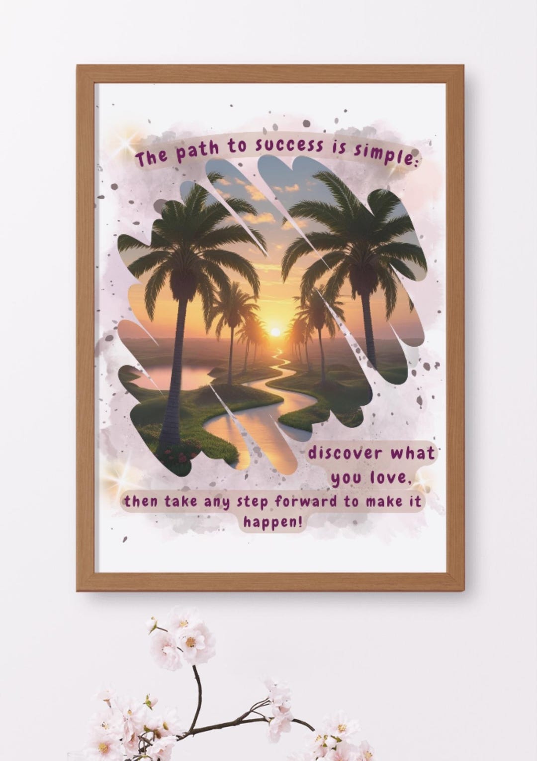 Motivational Quote Print: Inspirational Wall Art for Job Seekers ...