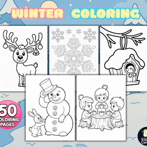 Winter Coloring Pages, Winter Coloring Book, Winter Coloring Sheets, Winter Coloring Pages for Kids, Winter Activities