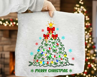 Joyeux Noël sapin SVG : Clipart vacances, noeud en pain d'épice (PNG, téléchargement numérique)