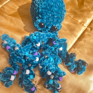Crochet Beaded Octopus Pattern, DIY Amigurumi Octopus, Crochet PDF, Instant Download, Octopus Pattern