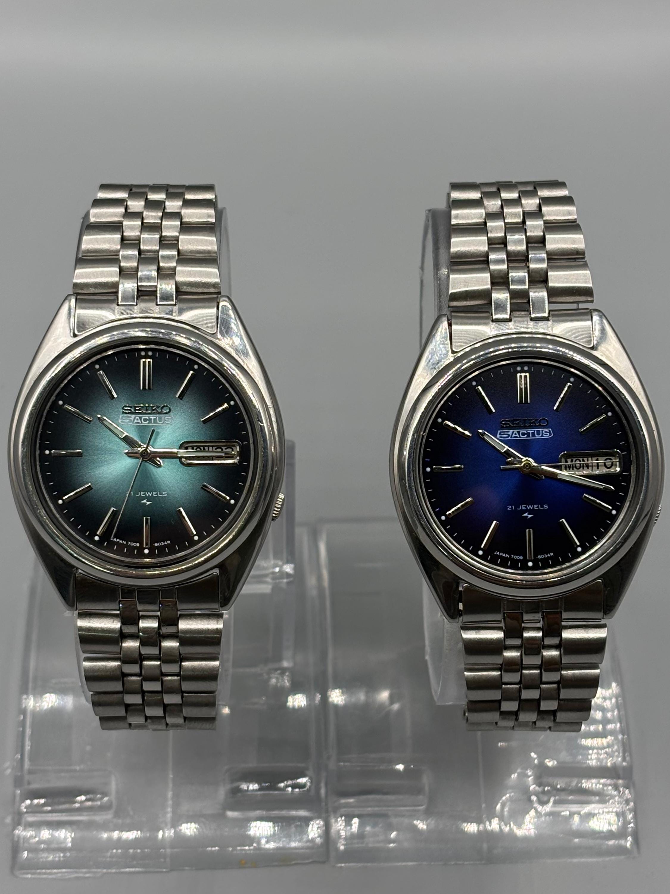 SEIKO5ACTUS 21JEWELS ケース付き最終値下げ Seiko5 Actus - Etsy