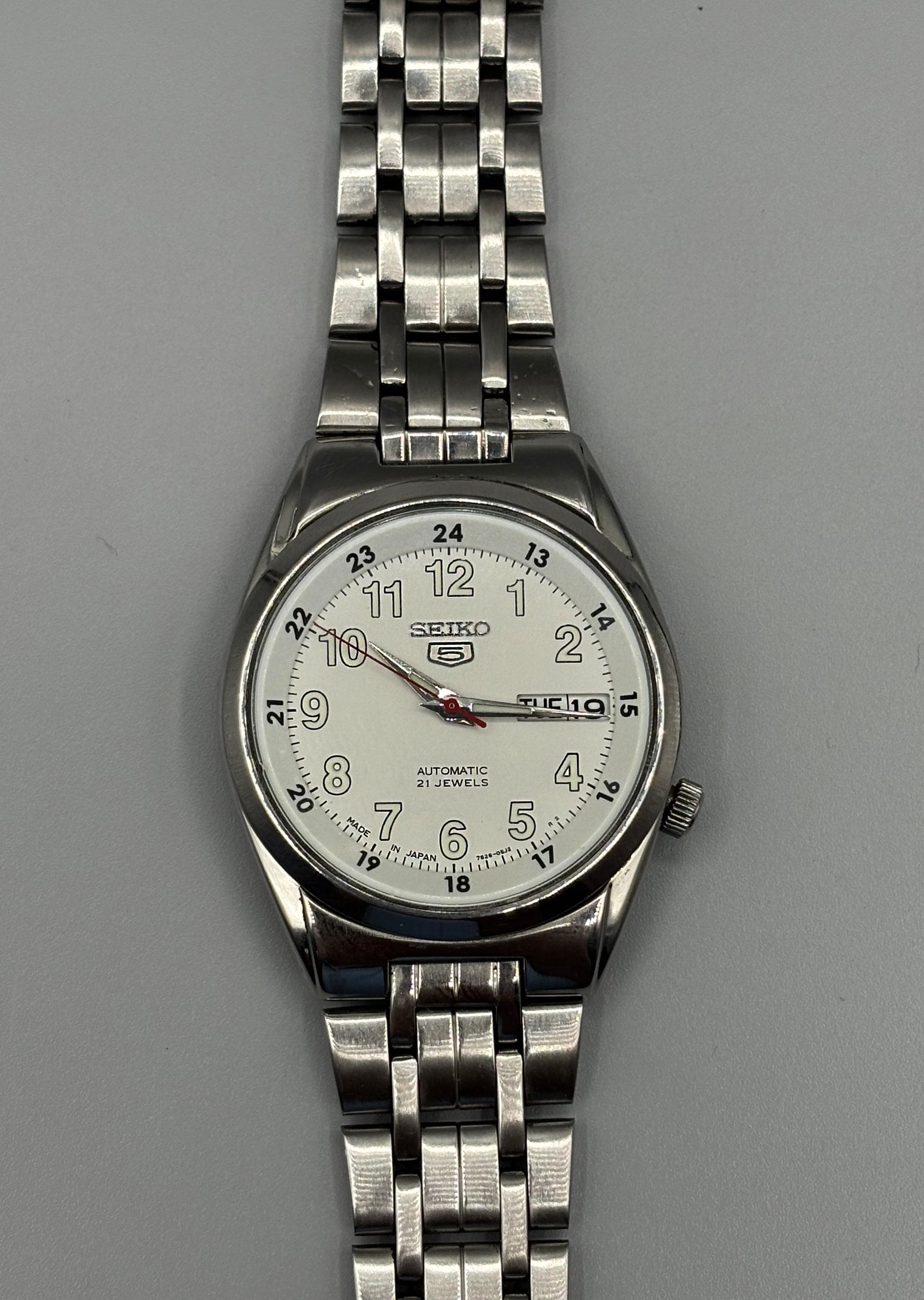 Seiko 5 Railway Time 7S26-02C0 Luminous Dial Automatic Vintage