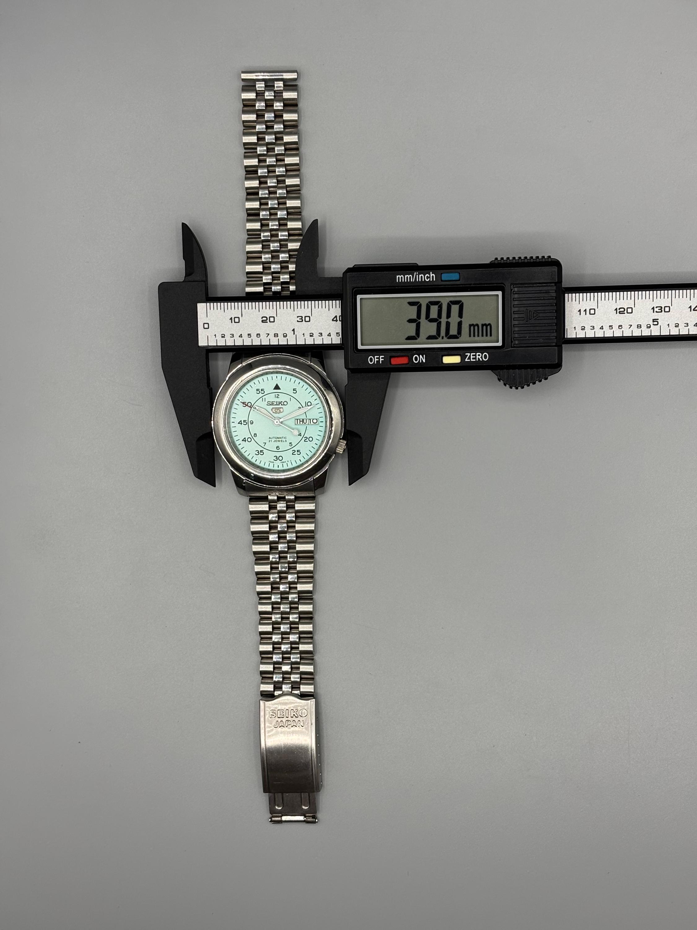 Seiko 5 Automatic Japan| 7S26-01Z0 | Mint Sky Blue Military Men's