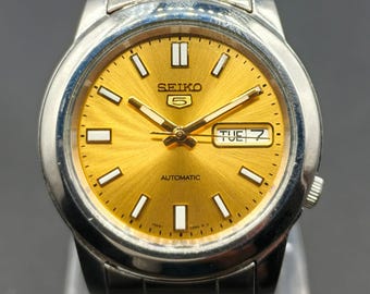 Vintage Seiko 5 Automatic  | Made in Japan | 7S26-01Z0| Golden Men’s Wrist Watch