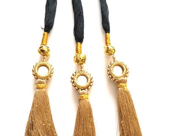 Kids Punjabi Paranda Hair Accessory | Braided Tassel Parandi for children