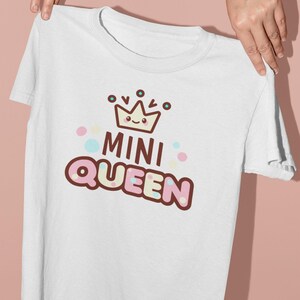 MINI QUEEN Kids Shirt, Cute Kids T-Shirt – Fun Graphic Tee for Boys and Girls – Toddler & Youth Shirt – Birthday Gift for Kids