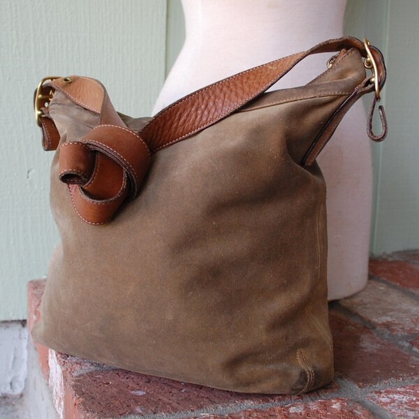 Coach Leather Purse Suede Handbag