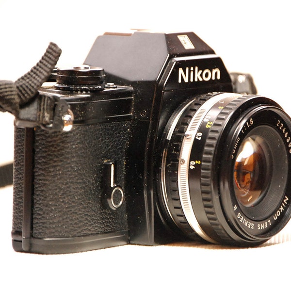 Vintage Black Nikon EM 35mm Camera