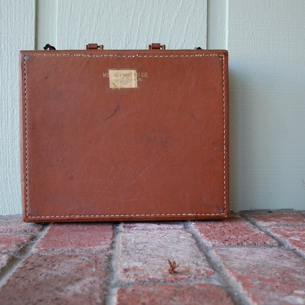 Vintage Brown Briefcase Laptop Tablet Case