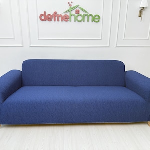 Stretch Sofa Cover – Washable Couch Slipcover – Elastic Couch Protector – Modern Living Room Decor – Defne Home
