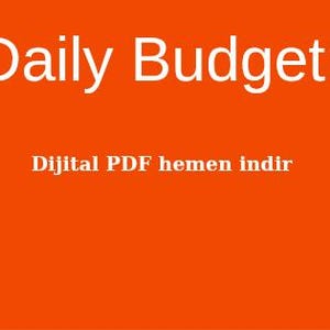 1 日の予算 PDF セット | Günlük Bütçe Tarot Planlayıcısı (3 Adet) |ハルカマ・タキプ・チゼルゲシ |ヤズドゥルラビリル デジタル ウルルン
