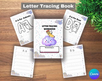ABC Letter TRACING Workbook: Preschool HANDWRITING Practice, A-Z Writing Sheets, Printable Kids Learning