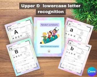 ABC Letter Tracing Worksheets: A-Z HANDWRITING Practice, Preschool KINDERGARTEN Alphabet, Kids Writing Sheets