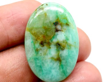 Gema de azurita única, lisa y pulida, ideal para joyería y colgantes, 44,50 ct, 32 x 21 x 6 mm