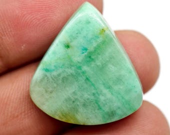 Gema suelta de azurita natural, 27,50 quilates, 24 x 22 x 6 mm, gema pulida en forma de corazón para la elaboración de joyas.