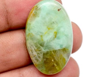 Gema de azurita única, lisa y pulida, ideal para joyería y colgantes, 31,50 ct, 31 x 19 x 5 mm