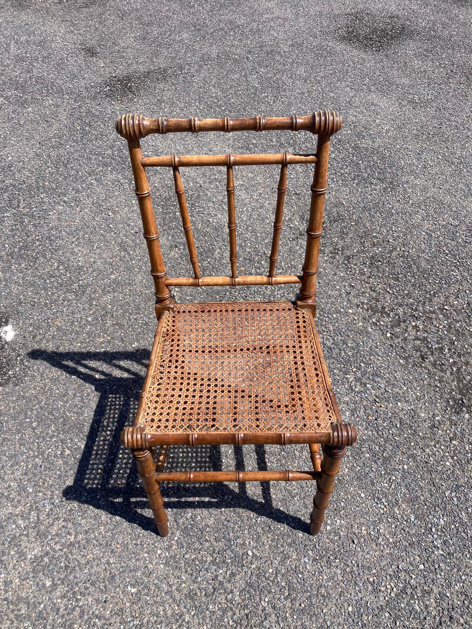 chippendale bamboo dining chairs Faux Bamboo Antique Chairs