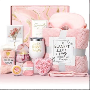 Cozy Self Care Relaxation Gift Box – Spa, Aromatherapy & Stress Relief Kit
