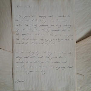 Custom Handwritten letters