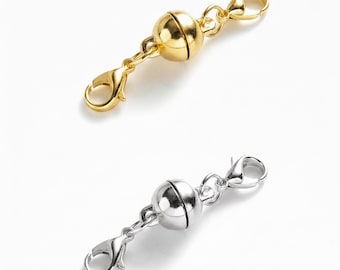 Magnetic Necklace Clasp Converter | Gold | Silver