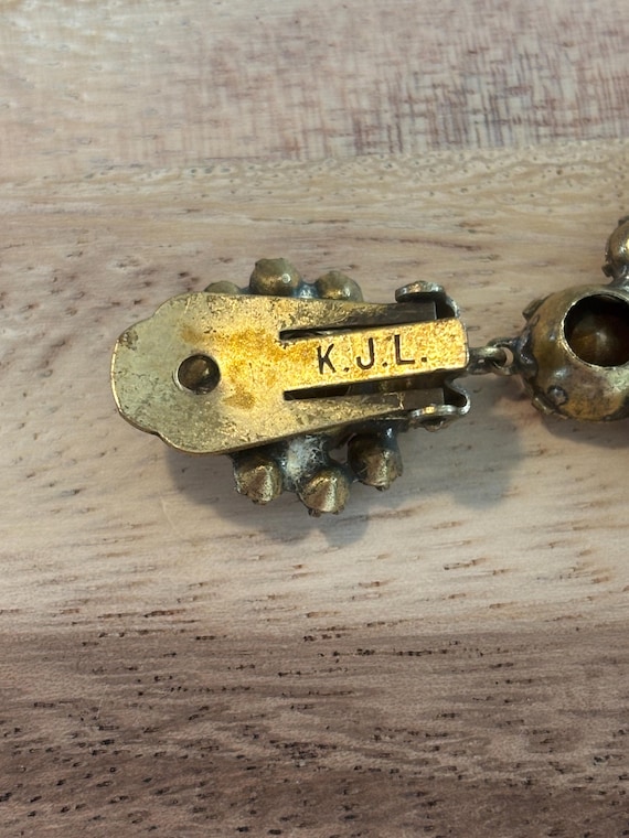 Kenneth Jay Lane Vintage Crystal Earrings - image 4