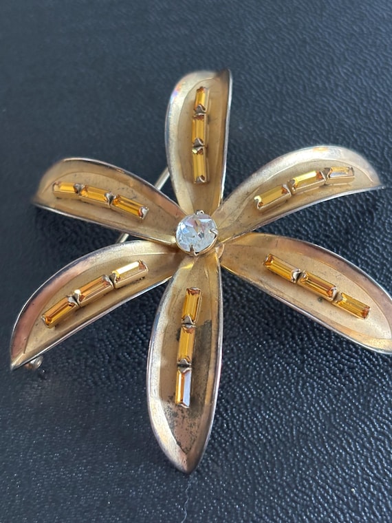 Bond Boyd Vintage Sterling Flower Brooch Pin