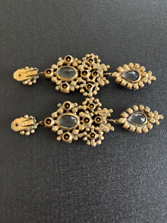 Kenneth Jay Lane Vintage Crystal Earrings - image 3
