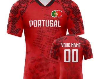 Portugal custom fan jersey for kids & adults | National football team shirt