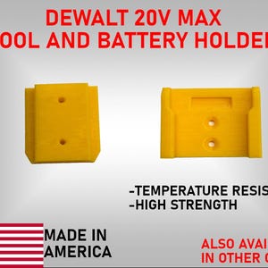 DeWalt 20V Battery or tool or combo Wall Mount Organizer  – Garage Workbench Storage