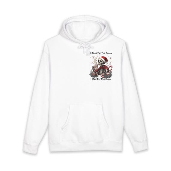 Skull Santa Hot Cocoa | I Came For The Cocoa; I Stay For The Chaos Hoodie