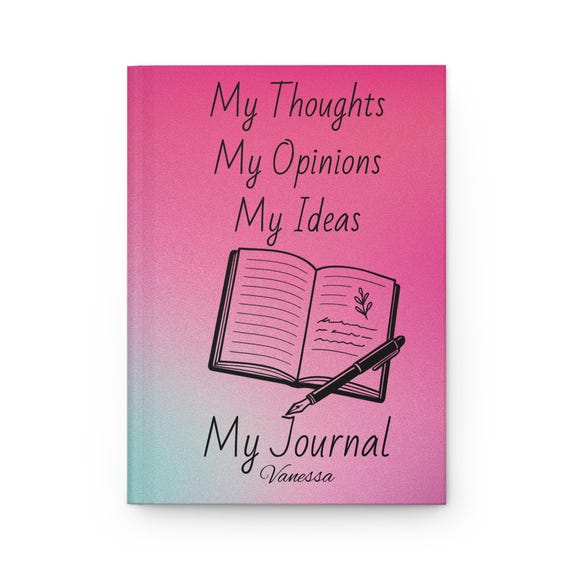 Personalized Hardcover Journal: Daily Thoughts, Ideas, Planner