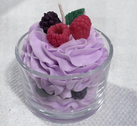 Wild Berry Mousse Candle | Dessert Cream Design Soy Candle