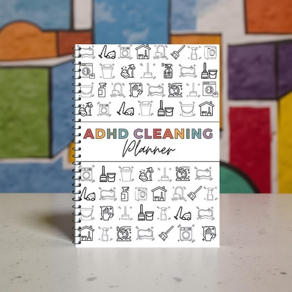 ADHD Cleaning Planner – Spiral Notebook with Tear-Out Pages