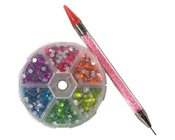 Neon UV Glow Resin Rhinestones: 4mm Flat Back, 5000 Pieces